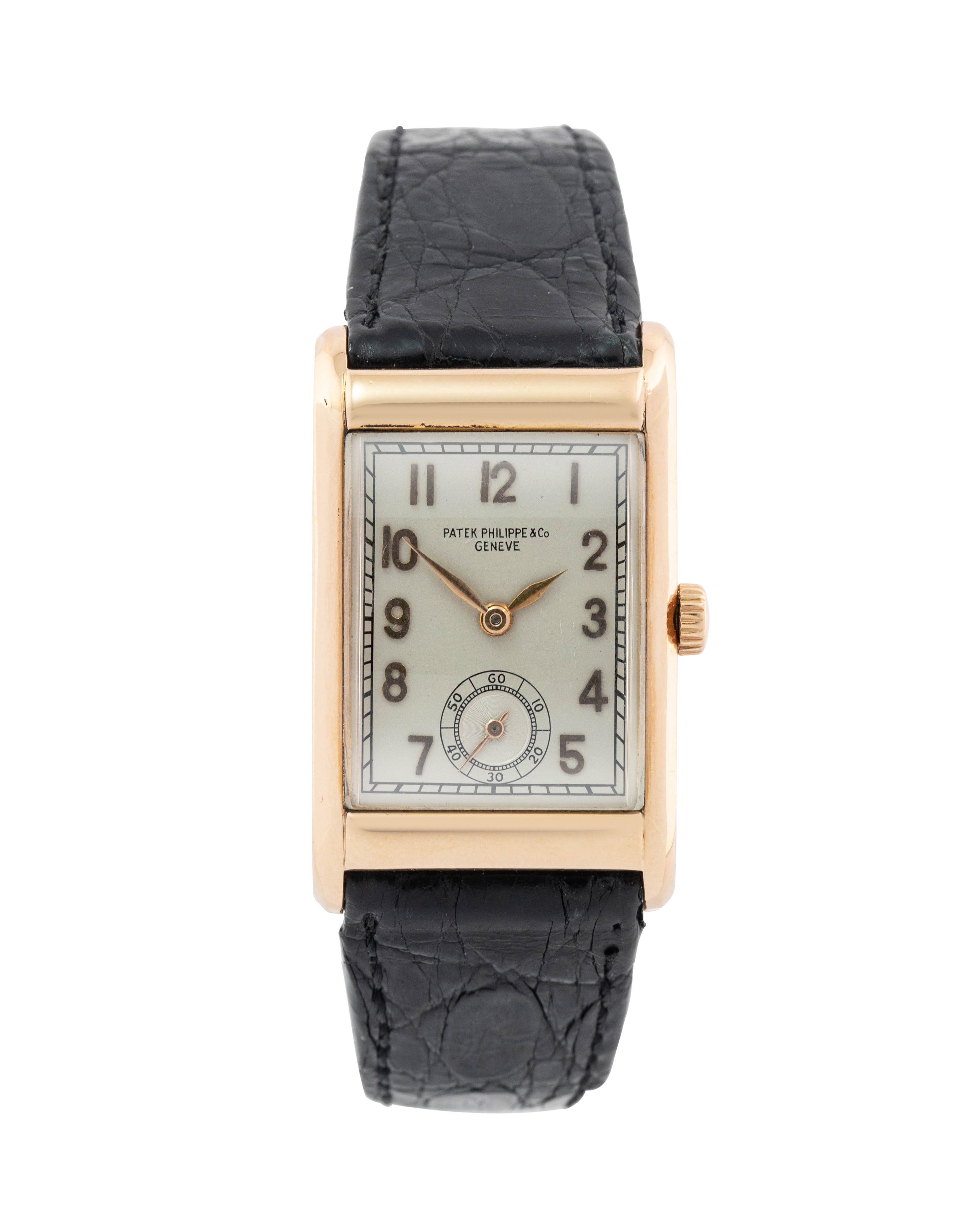 Patek philippe rectangular sale