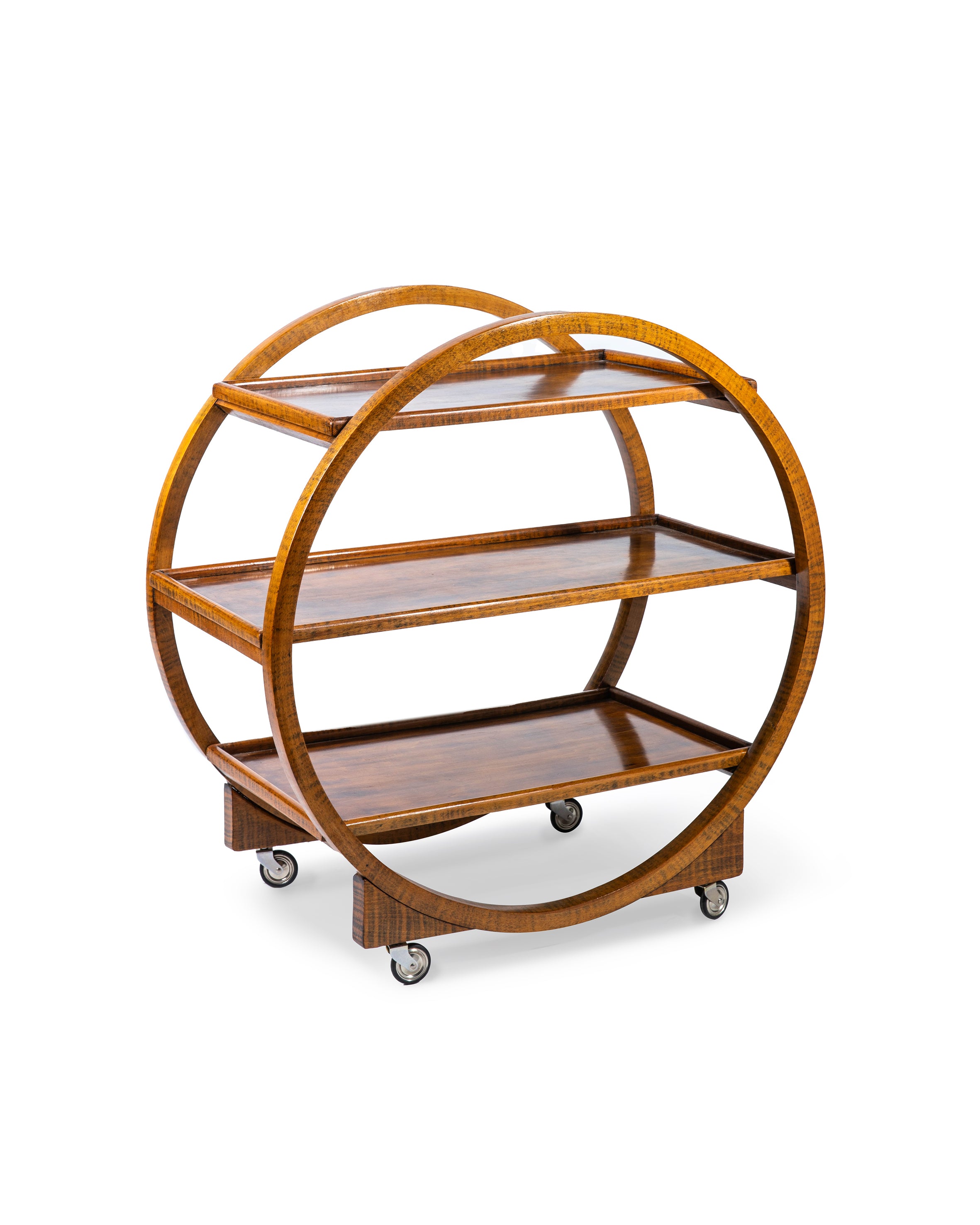 Circle-shaped Vintage Bar Trolley